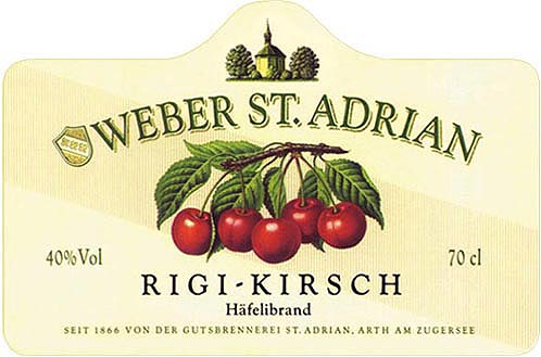 Georg Erhardt - Illustration und Gestaltung Schnapsetiketten, Weber St.Adrian