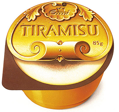 Georg Erhardt - Illustration für Packung Tiramisu, Emmi